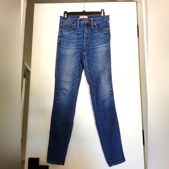 Madewell 10" High Rise Skinny Jeans Size 27T - Picture 3 of 12